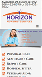 Mobile Screenshot of horizonnurse.com